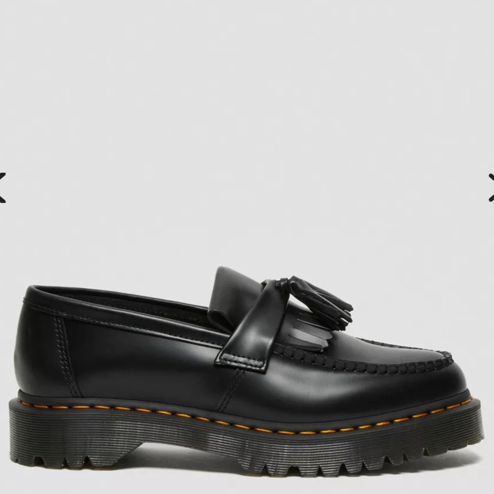 New Dr. Martens ADRIAN QUAD SMOOTH LEATHER TASSEL LOAFERS $160 Women’s Size 5 - Picture 4 of 11